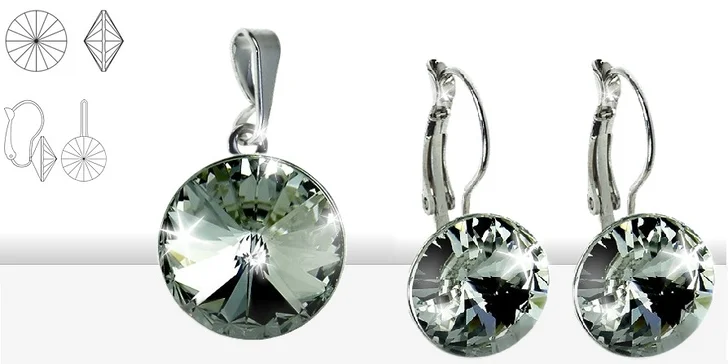 Souprava šperků s krystaly SWAROVSKI