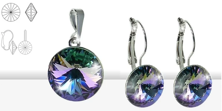 Souprava šperků s krystaly SWAROVSKI