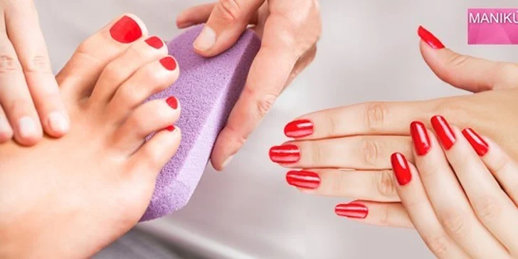 Suchá přístrojová pedikúra nebo manikúra a Shellac CND