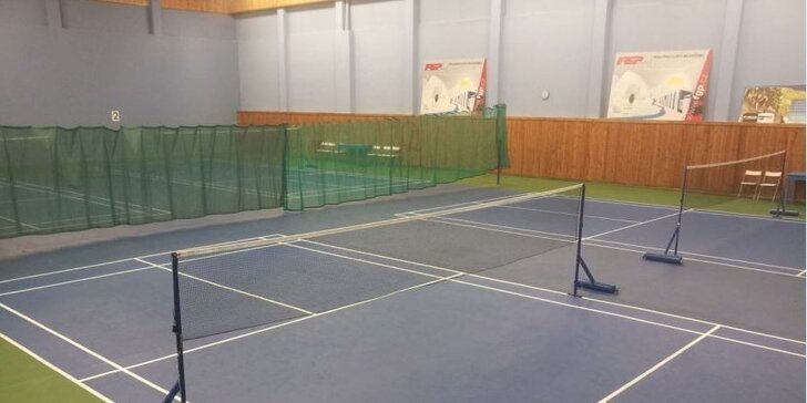 Hodinový pronájem kurtu v Badminton Milo