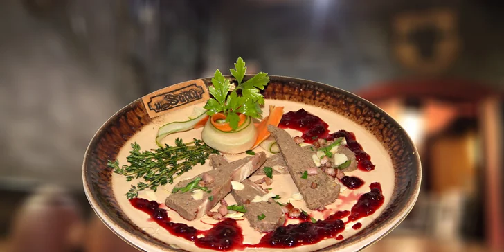 Menu pro dva ve vyhlášené restauraci U Sádlů