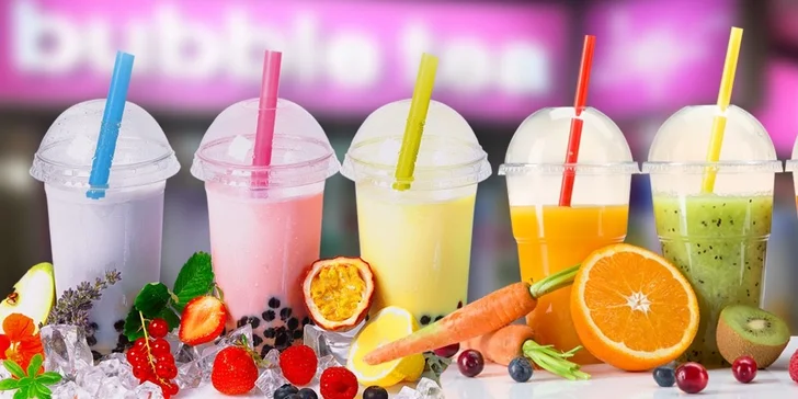 Zábavný Bubble Tea nebo fresh džus v centru Prahy