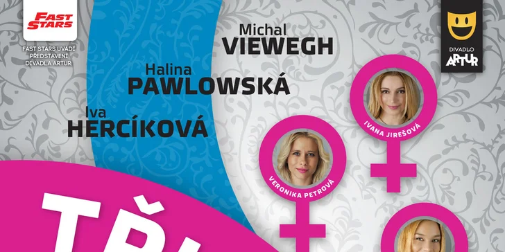 Tři v háji - divadelní komedie na Letní scéně na Harfě