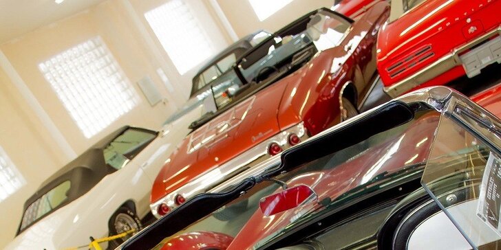 Vstupenka do nového muzea amerických historických automobilů JK CLASSICS
