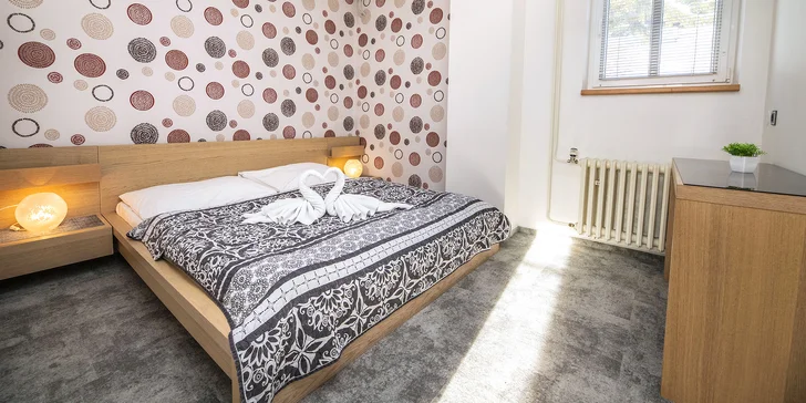 Penzion pohodlně ubytuje pár i celou rodinu. 