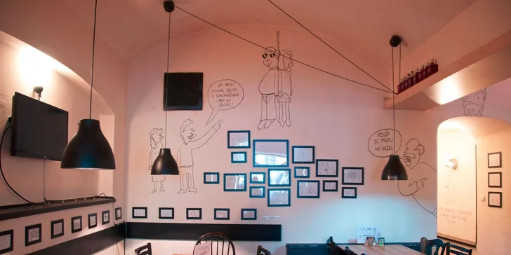 Bohaté letní menu pro dva v pubu Mártyho frky