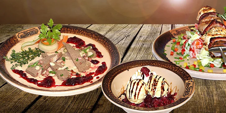 Menu pro dva ve vyhlášené restauraci U Sádlů
