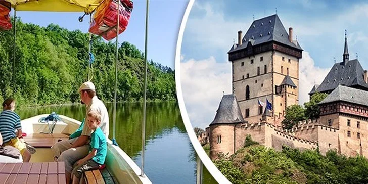 Výletní plavby karlštejnským podhradím (20-30 min)