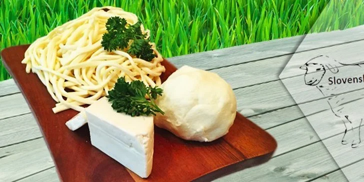 Balíček slovenských dobrot (korbáčiky, bryndza a ovčí sýr)