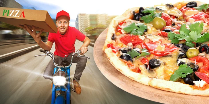 2 lahodné pizzy včetně rozvozu po Hradci Králové