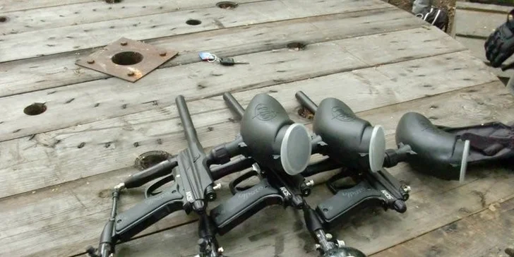 Adrenalinový paintball a 100 kuliček v Aiglově lomu v Poličce