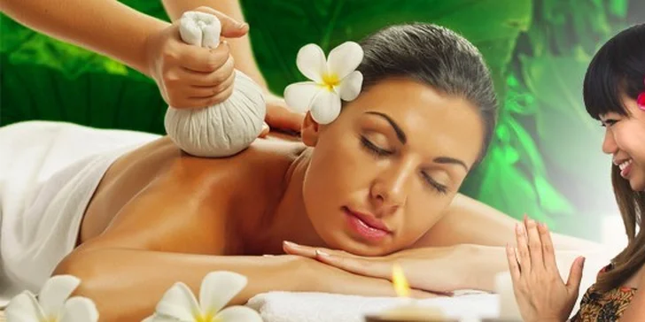 Luxusní Thai ROYAL massage od rodilých Filipínek - 60 minut včetně domácí limonády