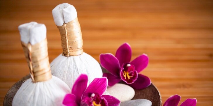 Luxusní Thai ROYAL massage od rodilých Filipínek - 60 minut včetně domácí limonády