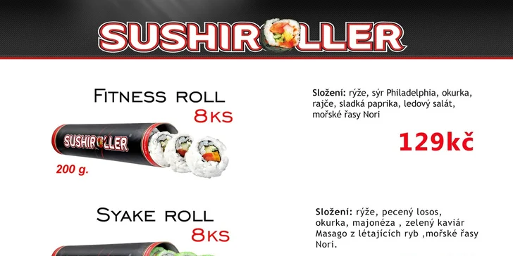 Revoluční balení čerstvého sushi ve vymakaném tubusu
