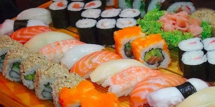 Čerstvá sushi menu v restauraci Tokyo (28-72 ks)