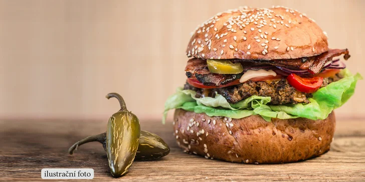 Maxi jalapeño burger a Mini burger dle vlastního výběru