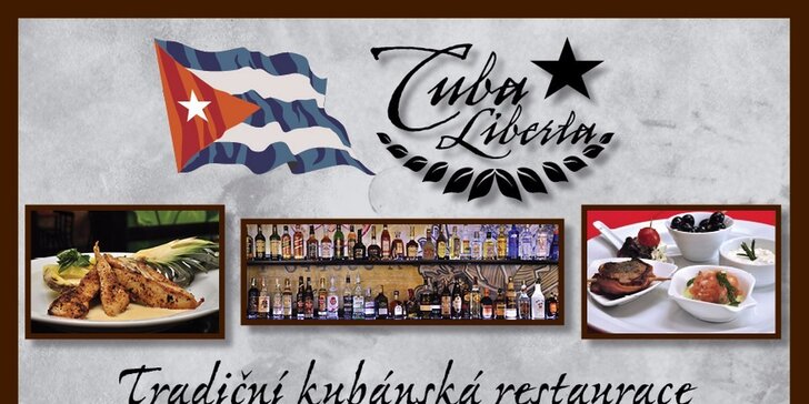 Kubánské degustační menu pro dva v restauraci Cuba Liberta
