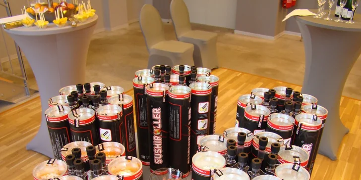 Revoluční balení čerstvého sushi ve vymakaném tubusu