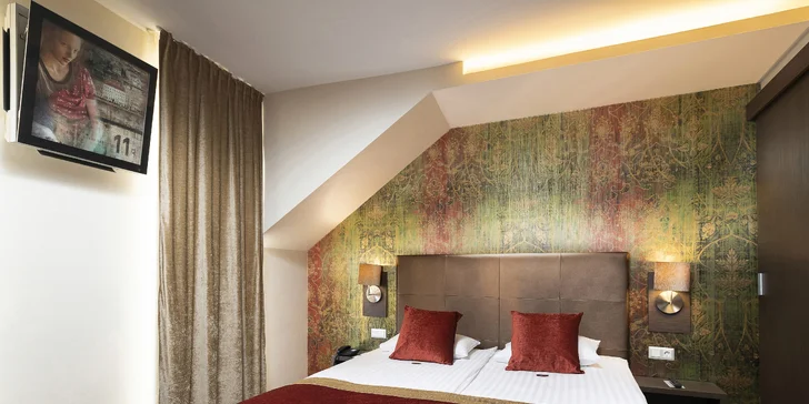 Budova hotelu je citlivě zrekonstruovaná.