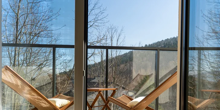 Každý apartmán ponúka krásny výhľad na vrcholky Beskýd.