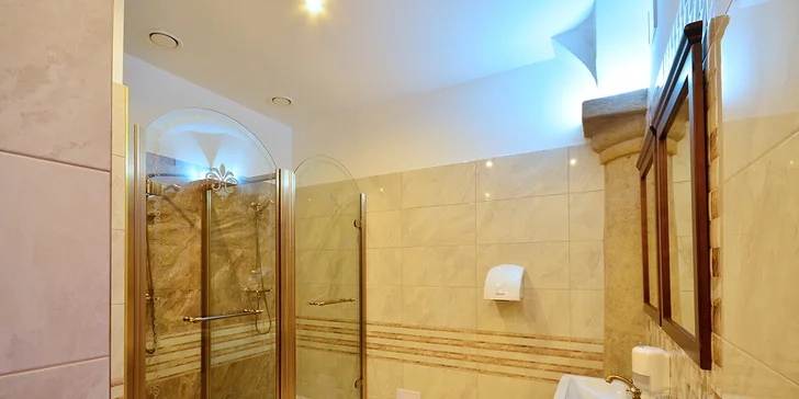 I wellness centrum je zařízené s citem pro historii místa. 