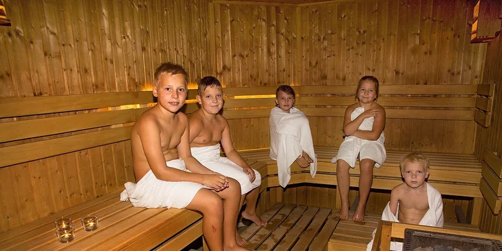 Sauny budou vyhřáté na 60–80 °C.