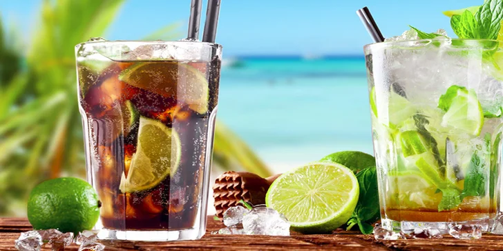 Maxi Mojito nebo Cuba Libre ve Vagon Kafe v centru Prahy