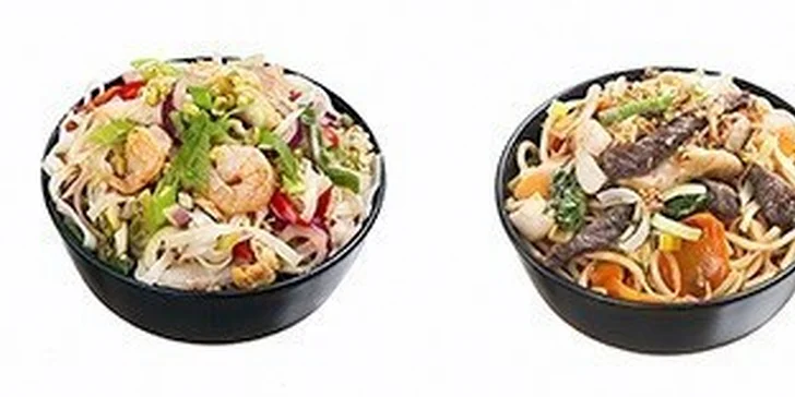 2 jakékoli pokrmy z Noodle Pankrác s možností rozvozu