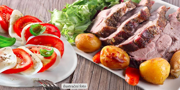4chodové menu pro dva v restauraci Hotelu Dakol***