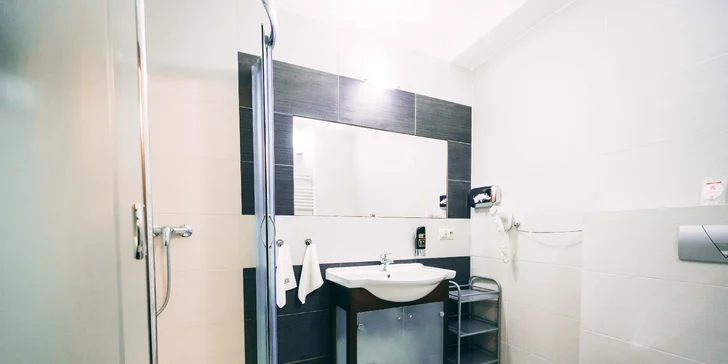 V Boutique Hotel 11 v Nitre je súkromná kúpeľňa so sprchovým kútom samozrejmosťou. 