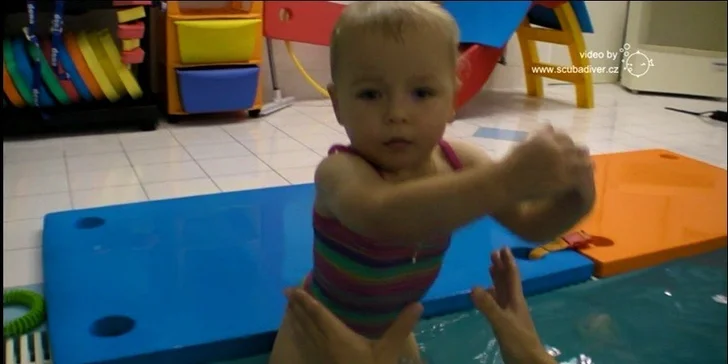 1 lekce plavání pro rodiče s dětmi od 2 let do 3 let určené mírně pokročilé plaváčky