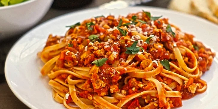 Italské menu z domácích těstovin a dezert v Olivier Food