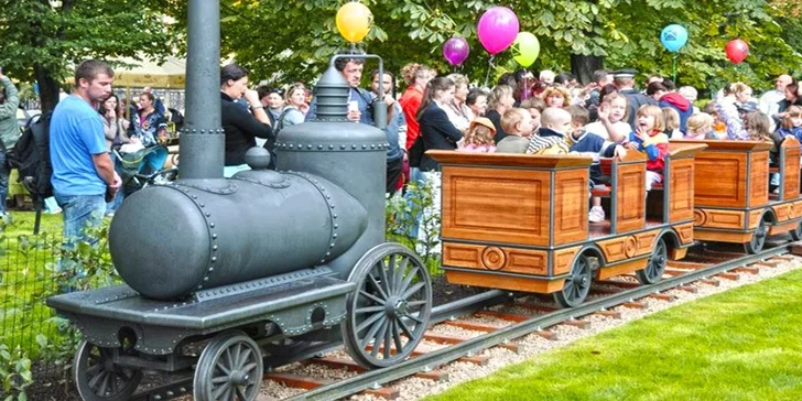 Skvělá zábava pro nejmenší: 16 jízd v dětském vláčku na Žofíně včetně občerstvení