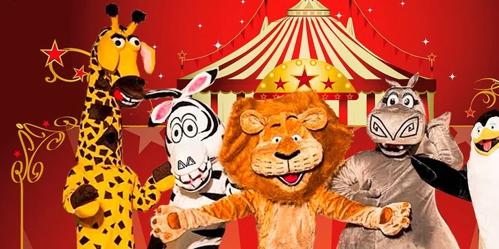 Vstupenky na show Madagaskar v cirkusu Jo-Joo