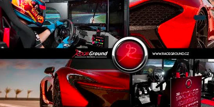 Závodní automobilový trenažér - adrenalin pro chlapy