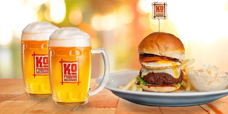 Prohlídka pivovaru s degustací a burger pro dvě osoby