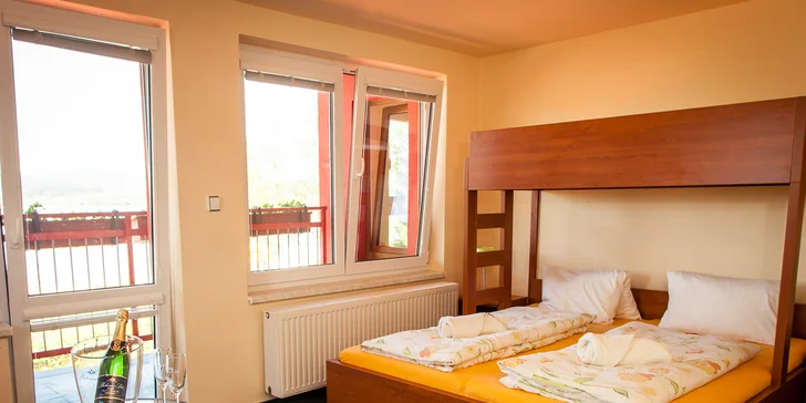 2 až 7 nocí na Lipně s polopenzí i saunou pro dva od zimy do jara