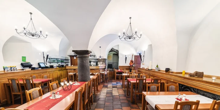 3chodové degustační menu pro dva v restauraci U Tří Lvů