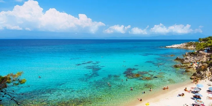 10 dní na řeckém poloostrově Chalkidiki. Dítě do 12 let zdarma!