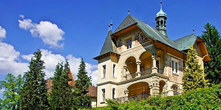Vládní vila v Luhačovicích: ubytování v boutique hotelu, polopenze a vstup do aquacentra nebo dárek