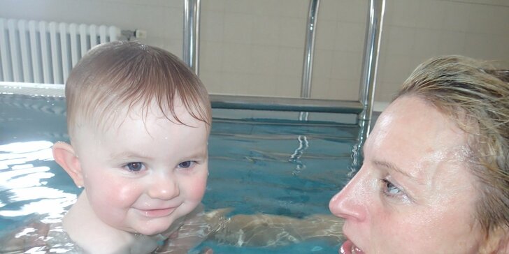 Plavání kojenců v Průhonicích