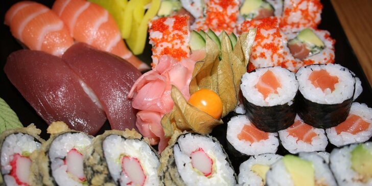 Bohaté sushi menu v restauraci Sushi Aichi