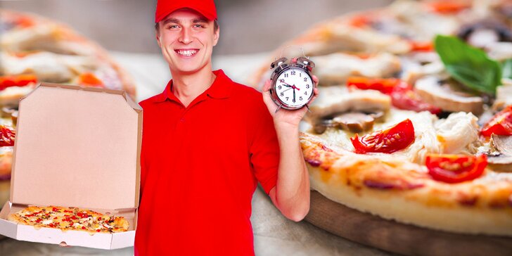 2 lahodné pizzy včetně rozvozu po Hradci Králové