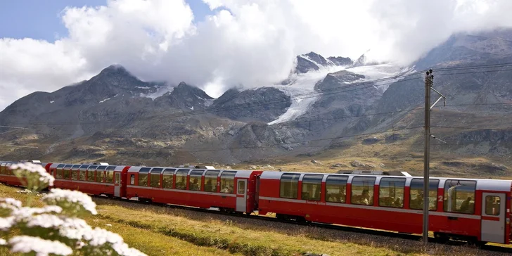 Jízda vyhlídkovým vlakem Bernina Express s možností ubytování v Davosu