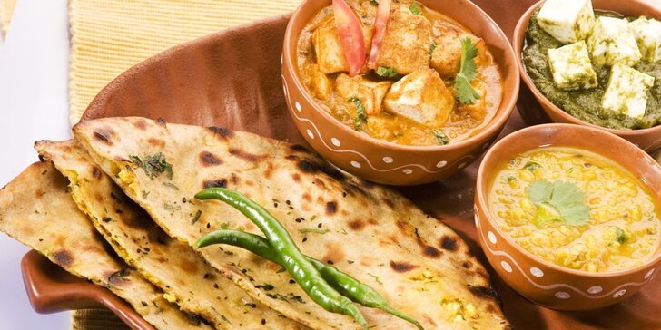 Bohaté indické menu pro 2 osoby v restauraci Taste of India