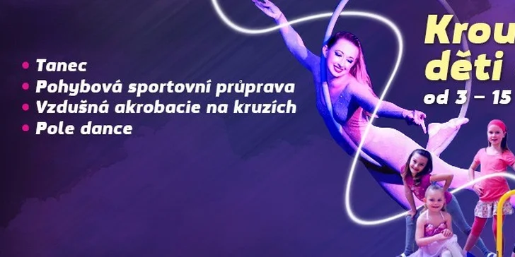 Kroužky pro děti: sport, tanec, vzdušná akrobacie