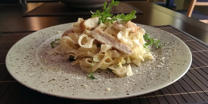 Italské menu pro dva: těstoviny nebo risotto dle výběru