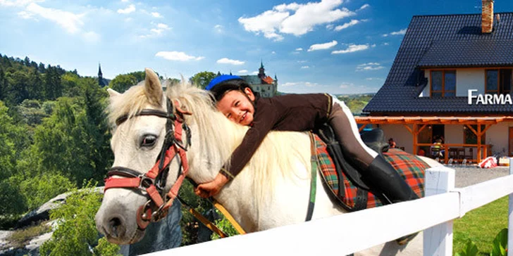 Tří nebo pětidenní pobyt PRO DVA na farmě Ptýrov. Romantika a pohoda uprostřed Českého Ráje pro milovníky koní a přírody.