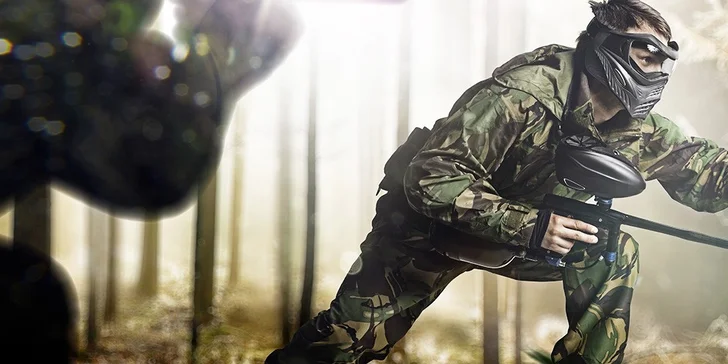 2 hodiny paintballu na hřišti v Kroměříži