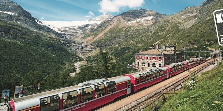 Jízda vyhlídkovým vlakem Bernina Express s možností ubytování v Davosu